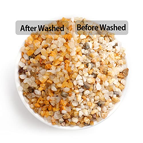 Boniosz Coarse Golden Sand Stones, 2.5Lb Succulent And Cactus Bonsai Rocks Small Decorative Pebbles For Terrariums, Fairy Gardening, Top Dressing, And Houseplants #TOP1