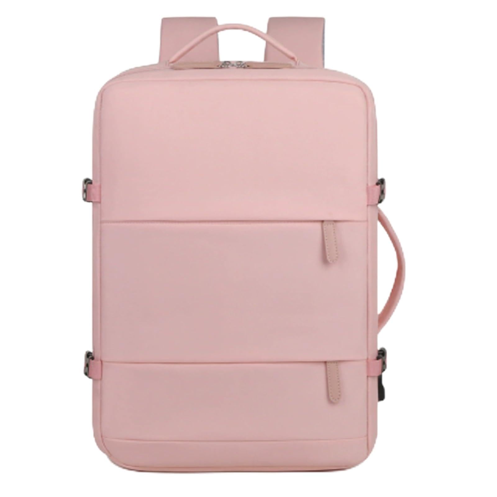 zaino viaggio Zaino da viaggio extra large for laptop con porta di ricarica USB, adatto for computer da 17 pollici zainetto(Roze)