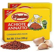 El Yucateco Achiote Paste Annatto Seasoning 3.5 oz Authentic Mexican Red Achiote for Cochinita Pibil, Marinades & Traditional Latin Cooking Pack of 2