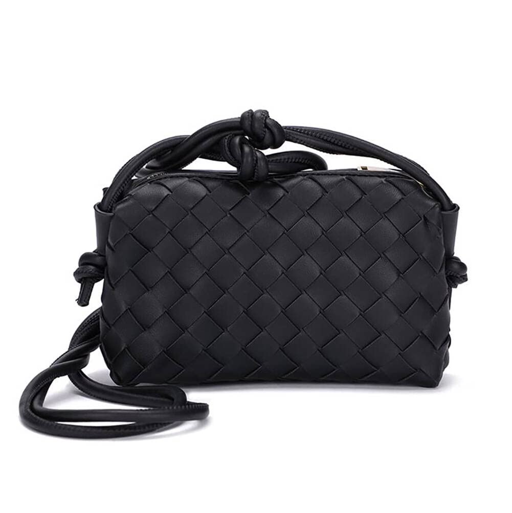 RISTALGICSmall Crossbody Shoulder Bag for Women, Mini Camera Bag Card Holder Wallet Purse and Hand-Woven Handbags