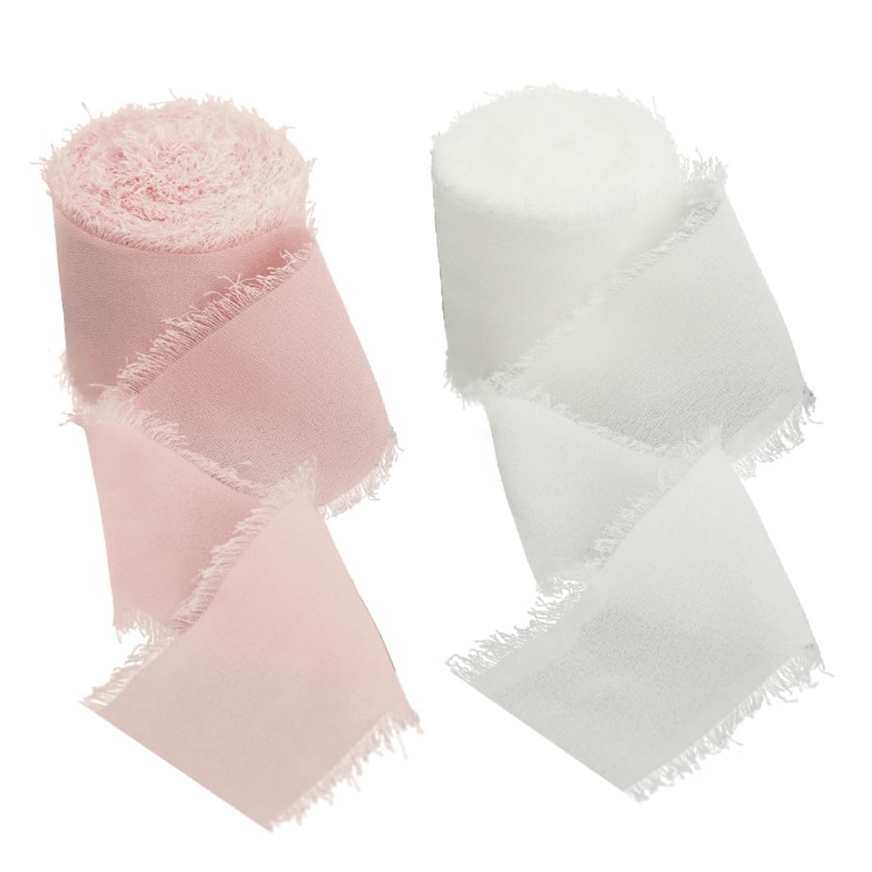 Rubans à franges mariage Operitacx lot de 6 rouleaux pour bouquets