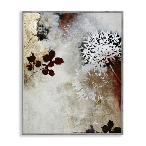 'Flower Blossom Silhouette Outlines'| Framed Giclee Art