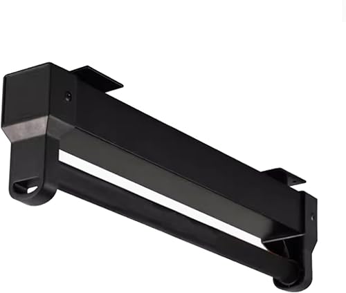 Barra de valet extraíble para armario, barra retráctil de 55.1 lbs, organizador deslizante de aleación de aluminio, percha extensible de pista