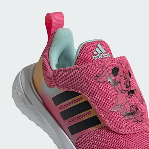 adidas Tênis infantil unissex Minnie Mouse Fortarun da Disney, Rosa Fusion/Preto/Spark, 20