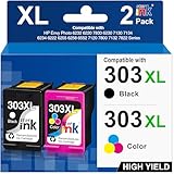 【 Imprimantes compatibles 】 Cartouches d'imprimante Starink 303XL 303 remanufacturées pour imprimantes HP ENVY Photo 6220 6230 6232 6234 7120 7130 7132 7134 7820 7830 7832 HP TANGO / TANGO X. La cartouche 303XL est compatible avec les imprimantes de la série *e avec service HP+.