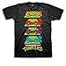 Teenage Mutant Ninja Turtles Men's T-Shirt, Black, Large