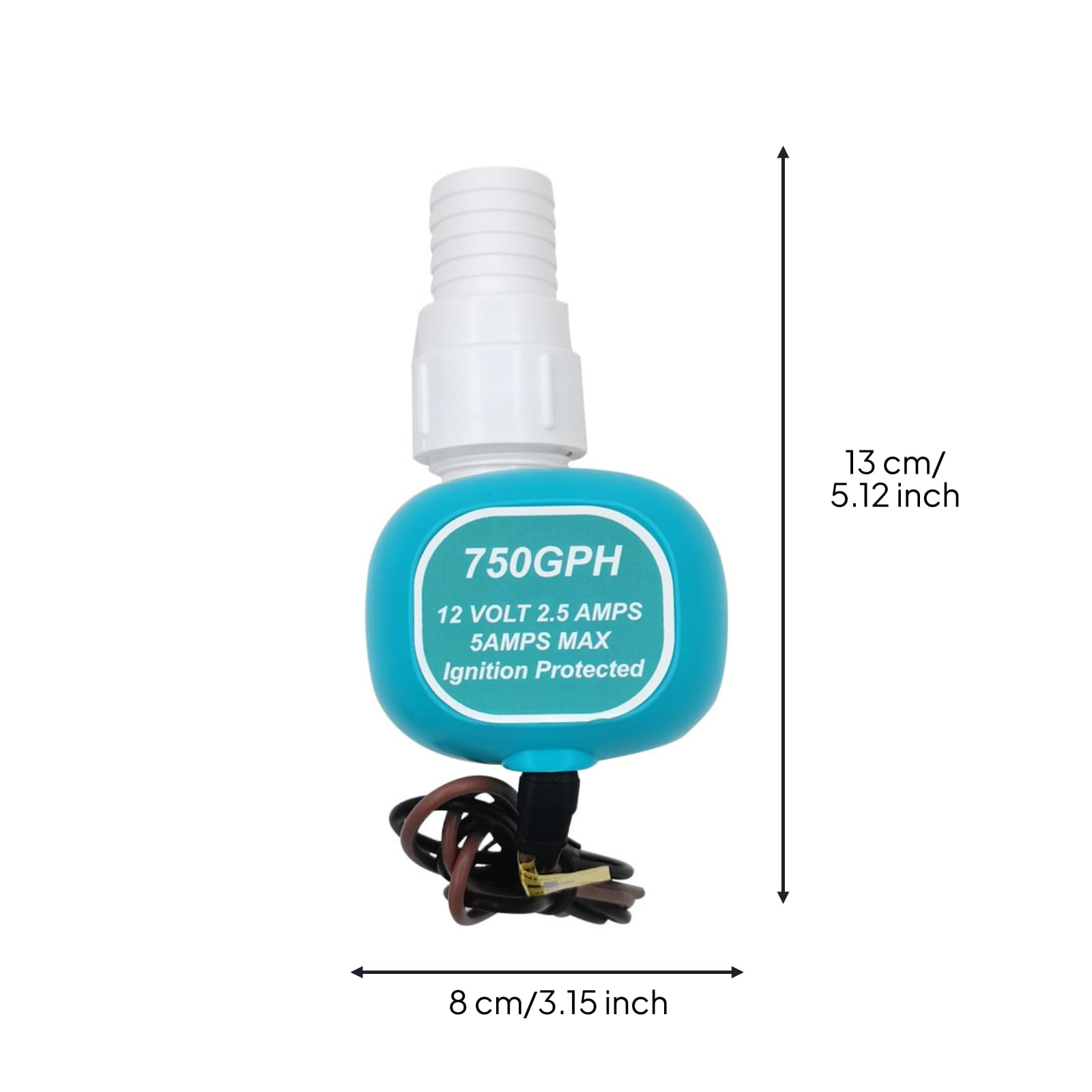 Bomba con Conector para Tubo, 750 Gph