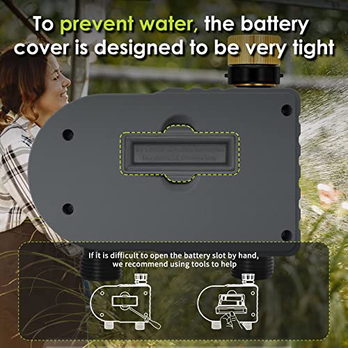 Sprinkler Timer,Programmable Water Timer For Garden Hose Faucet For Save Water With Manual/Automatic Irrigation System Hose Timer,Outdoor Irrigation Timer Controller For Lawn Yard, 2 Zones… #TOP5