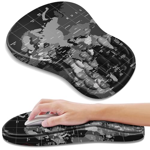 YIWEI Ergonomic Mouse Pad with Wrist Rest - Comfortable Office