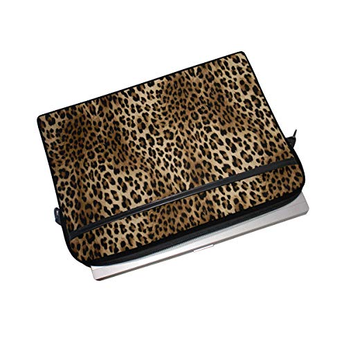 Vintage Animal Leopard Print 13 13.3 14 Inch Laptop Shoulder Messenger Bag Case Sleeve Briefcase with Handle Strap for Men Women4