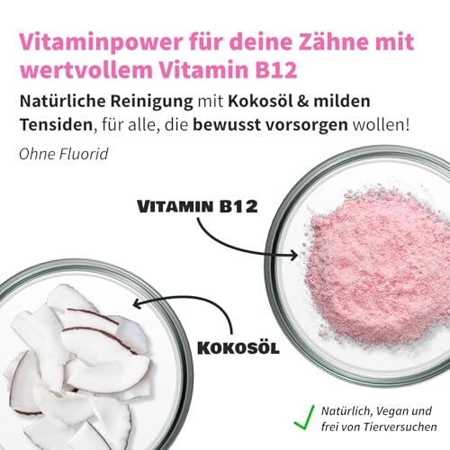B12 Zahnpasta Zahnheld Nature Fluoridfreie Pflege mit Vitamin B12