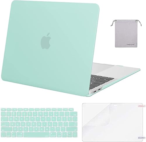 Miniatura 37 de MOSISO - Funda rígida y de plástico compatible con MacBook Air de 13 pulgadas versión 2022, 2021-2018, A2337 M1 A2179 A1932; con cubierta