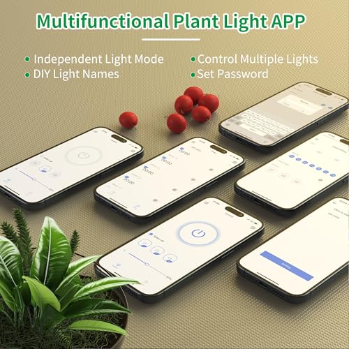 Szspfq GLA-02 Grow Lights For Indoor Plants Full Spectrum,Smart Plant Light,Plant Grow Lights Indoor,Led Grow Lights For Seed Starting,Grow Lamp With 59''Tripod,Yellow Light,Sunlight,App Control thumb #4