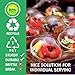 Aatriet 12 oz Clear Plastic Parfait Cups with Insert 3.25oz & Dome Lids No Hole - (20 Sets) Yogurt Fruit Parfait Cups, for Dips and Veggies, Take Away Breakfast and Snacks. No Leaking