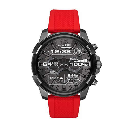 Preisvergleich Produktbild Diesel Herren-Armbanduhr DZT2006, Rot / Schwarz