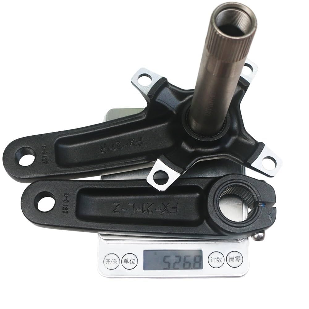 Crankset Types 127Mm Exercise Bike Crank Set Square Hole Design Left Right Cranks For Bike Stationary Mount
