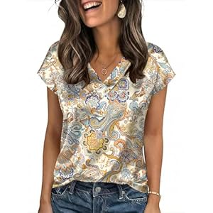 Product details Product specifications Style Item details Features & Specs Materials & Care Summer Outfit for Women Stain Blouses Dressy Casual Please Check the LOMON Size Chart Carefully Be