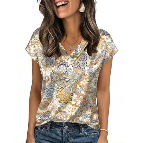 Product details Product specifications Style Item details Features & Specs Materials & Care Summer Outfit for Women Stain Blouses Dressy Casual Please Check the LOMON Size Chart Carefully Be