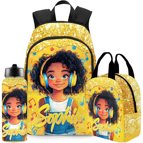 Custom Kids Backpack with Name Back to School Gifts for Daughter Son Personalized Backpack for Boys Girls Casual Unisex School Bags Customized Backpacks for Nieces Nephews, Design 05