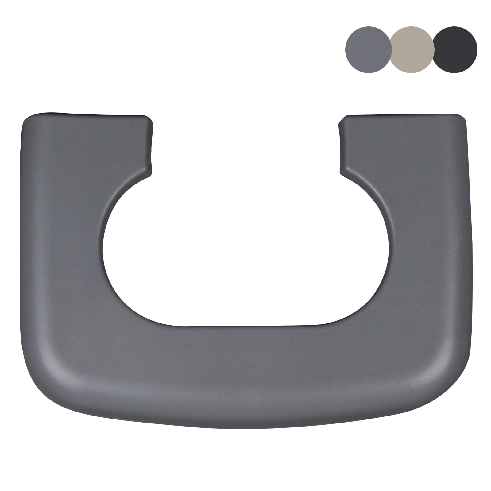 Center Console Cup Holder Replacement Pad Compatible with 1997-2003 Ford F150 Truck Accessories Cupholder Armrest Cover Trim (Grey)