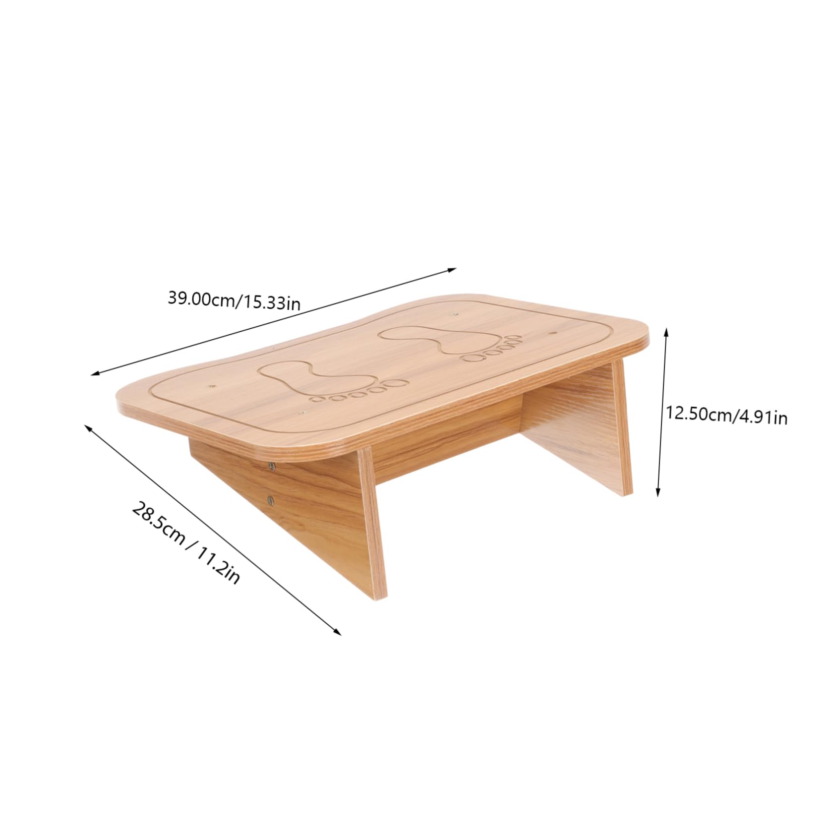 Repose-Pieds de Bureau Bureau Plateau Lisse en Panneau Artificiel Soulage la Pression des Jambes Améliore la Posture Assise pour Maison