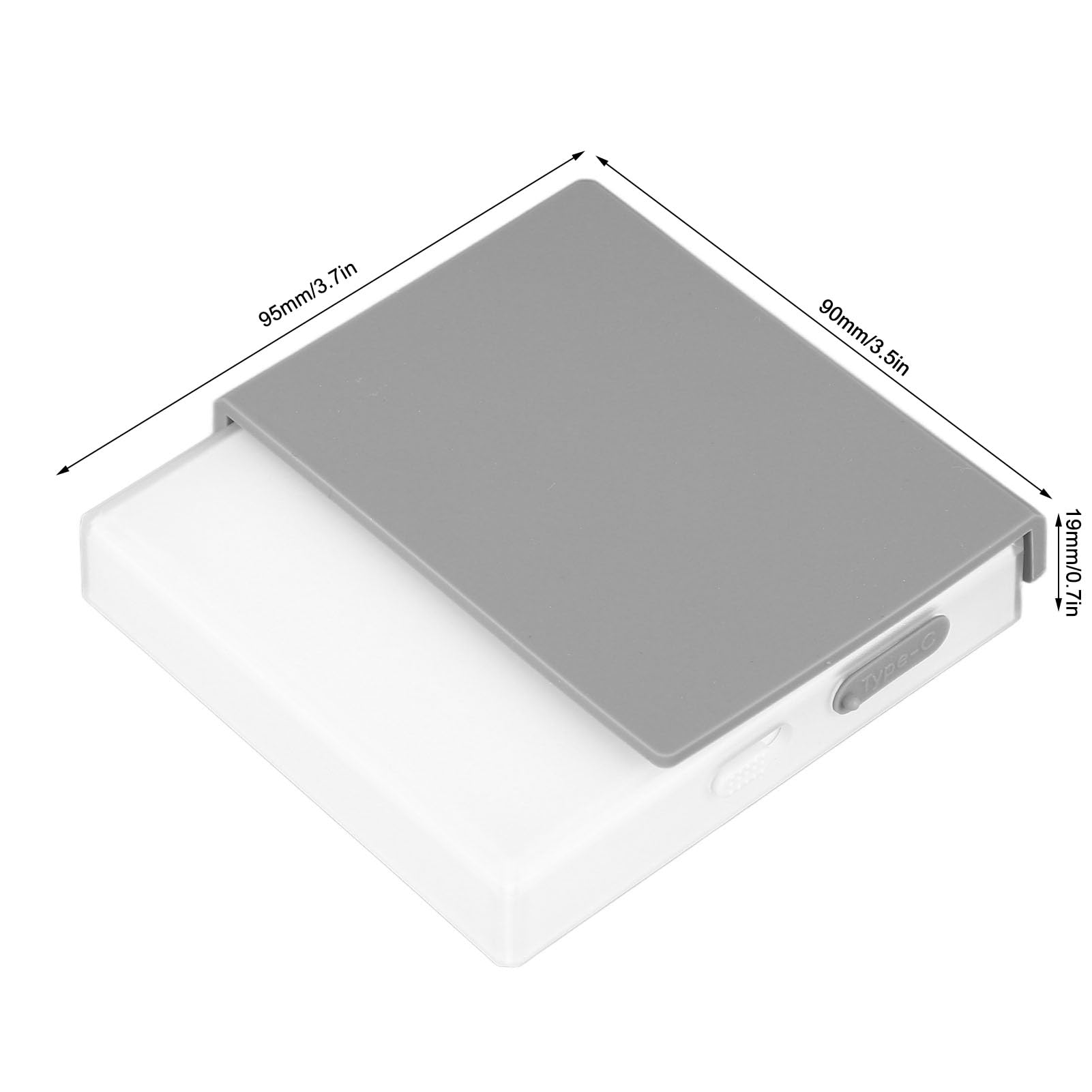 Kitchen Coffee Scale with Timer, Digital LED 900mAh ABS Silicone Type C Touch Control Mini Smart 0.1g Accuracy Auto Sleep (White)