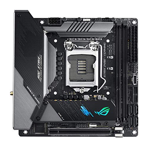 Image of ASUS Rog Strix Z490-I Gaming Z490 Wifi 6 Lga 1200 (Intel 10Th Gen) Mini ITX Motherboard 8+2 Power Stages, Ddr4 4800, Intel 2.5 Gb Ethernet, Usb 3.2 Front Panel Type-C, Hdmi 2.0A, Aura Sync