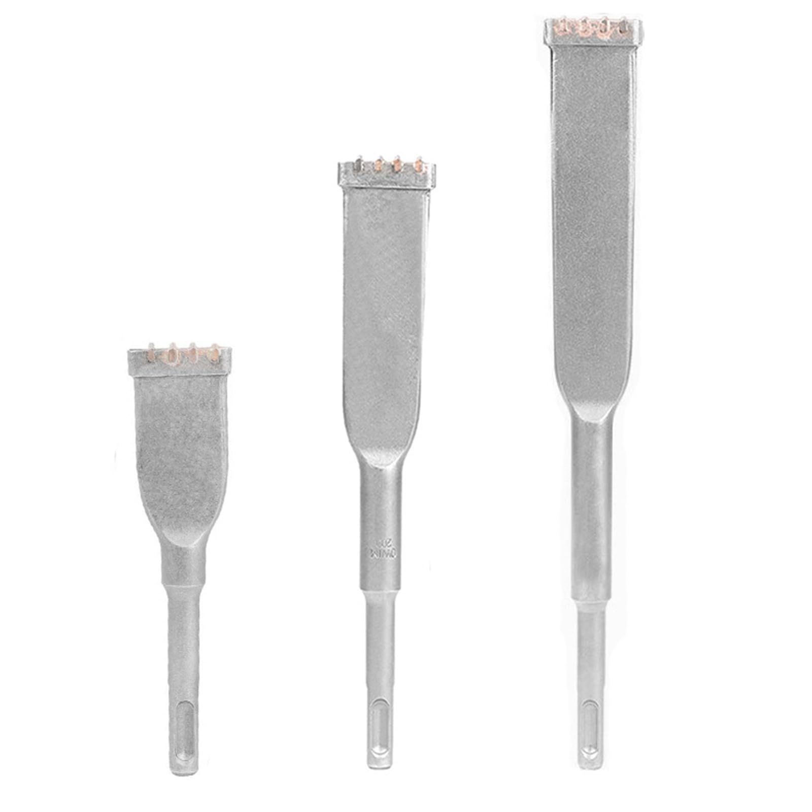 Cinceles de demolición de 4 dientes de alta eficiencia de 32 mm para hormigón, ladrillo y piedra, adecuados para taladros de martillo, cinceles de martillo
