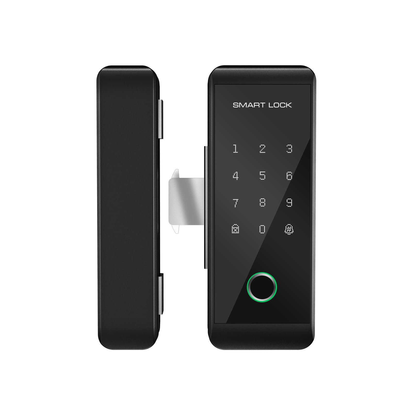Swokely Smart Lock WiFi Fingerprint Push Pull Keyless Entry Door Locks for Glass Metal Wood Door TY APP Remote Control Multi Language