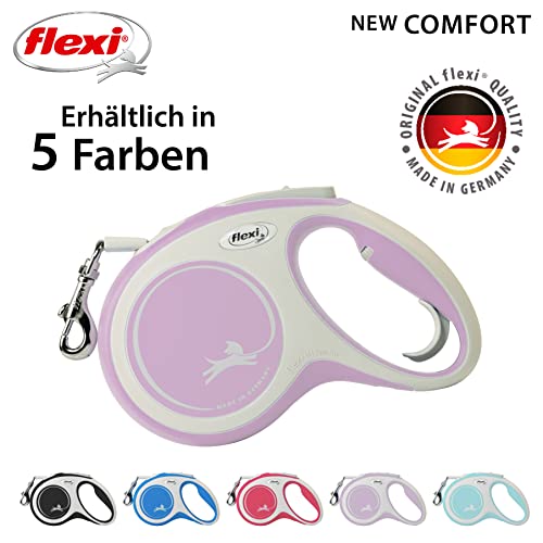 flexi® Comfort M Gurt 5 m rosa, Roll-Leine für Hunde bis 25 kg