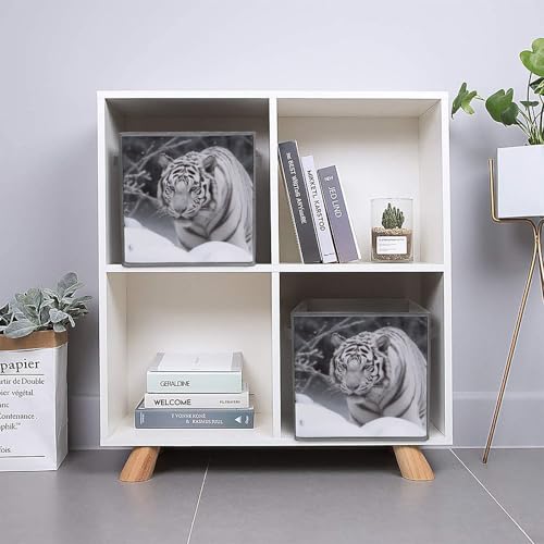 Boîtes de rangement avec poignées robustes et structure pliable en tissu - 6