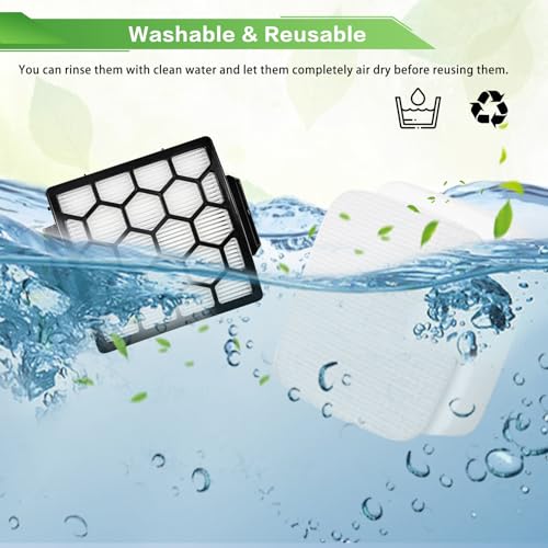 Image of VIEWALL Filters Replacement for Shark Pet ZU102 ZU100 Pet Pro ZU60 ZU62 Swivel Pro ZU51 NV151 NV150 CU50WM NV181 Pet Plus NV251 NV255 Navigator Upright Vacuum, Part 1238FT60 1239FT60