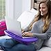 LapGear Mydesk Lap Desk with Device Ledge and Phone Holder - Purple - Fits Up to 15.6 Inch Laptops - Style No. 44442