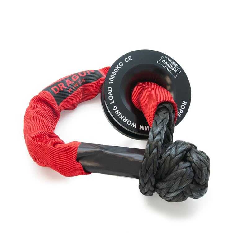 Dragon Winch Poulie pour Treuil - Capacité de 10T / 22000 lbs, Récupération Offroad, Bloc Double Force de Traction | Compatible avec Câbles synthétique |...