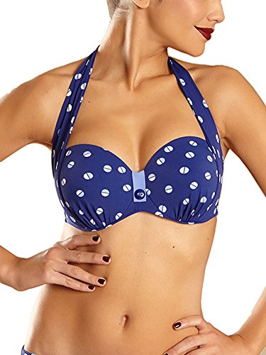 Chantelle Damen Bikini-Set Gr. 34DD, Impr bleu
