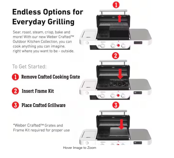 Image of Genesis S-435 4-Burner Propane Gas Grill in Stainless Steel with Side Burner
