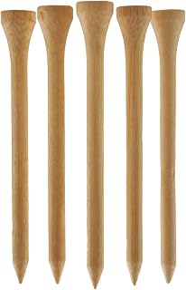 TH Golf 100 PCS Bamboo Golf Tees | Multiple Colours & Sizes | Castle Golf Tees | Standard Golf Tees | Eco Friendly & Sustainable Bamboo Golf Tees