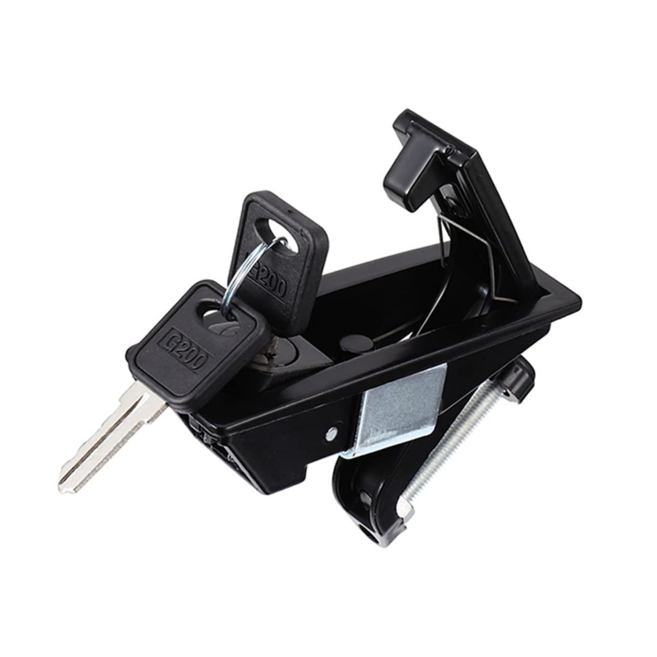 LIFKOME Compression Latch Lock for Cabinet Doors Applicable Lever Lock Construction Enhanced Security for Trailers and Campers Keyed for Theft Protection