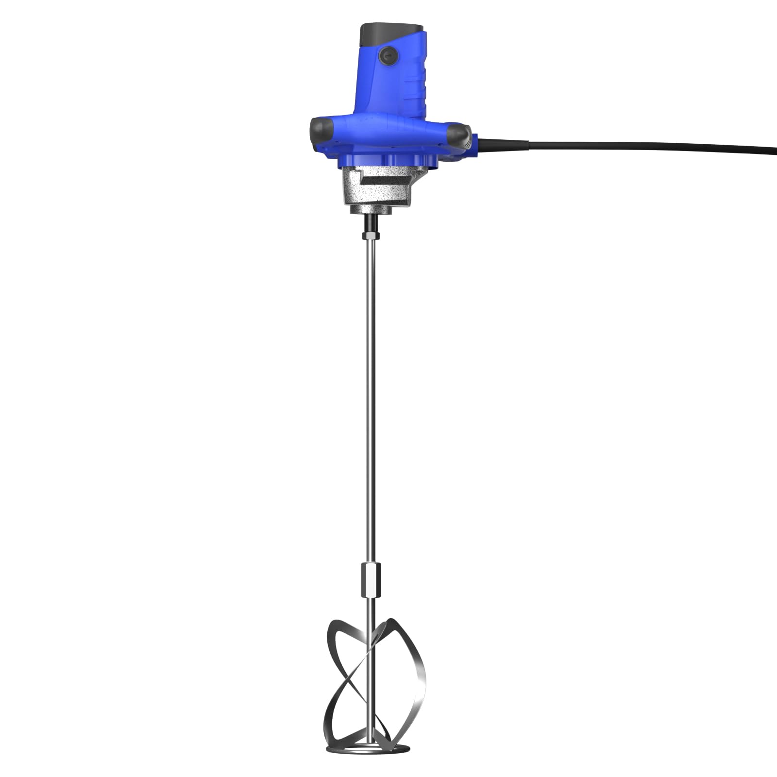 Mieszadło o mocy 2600 W – mieszadło do zaprawy betonowej – wytrzymała 6-biegowa przekładnia metalowa – z dużym mieszadłem Ø 120 mm i ergonomicznym uchwytem – mieszadło ręczne