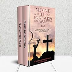 Meditate on the Bible and Jesus Words Series - Psalms of Protection and Praise 2-in-1 Audiolibro Por MM Productions, Selah Meditations arte de portada