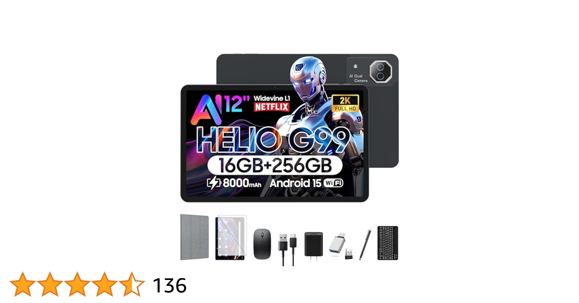 Amazon.co.jp: 【豪華セット版】FEONAL Android 15 タブレット