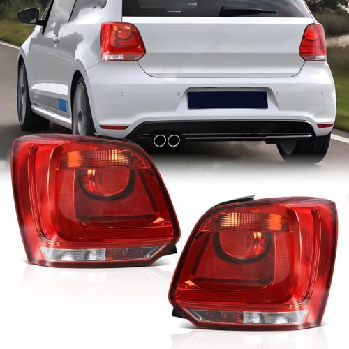 Feux arrière Polo 6R 2009-2014 assemblage plastique rouge clair - 7