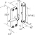 Prime-Line Products A 103 Sliding Screen Right Hand Door Latch, Chrome Diecast