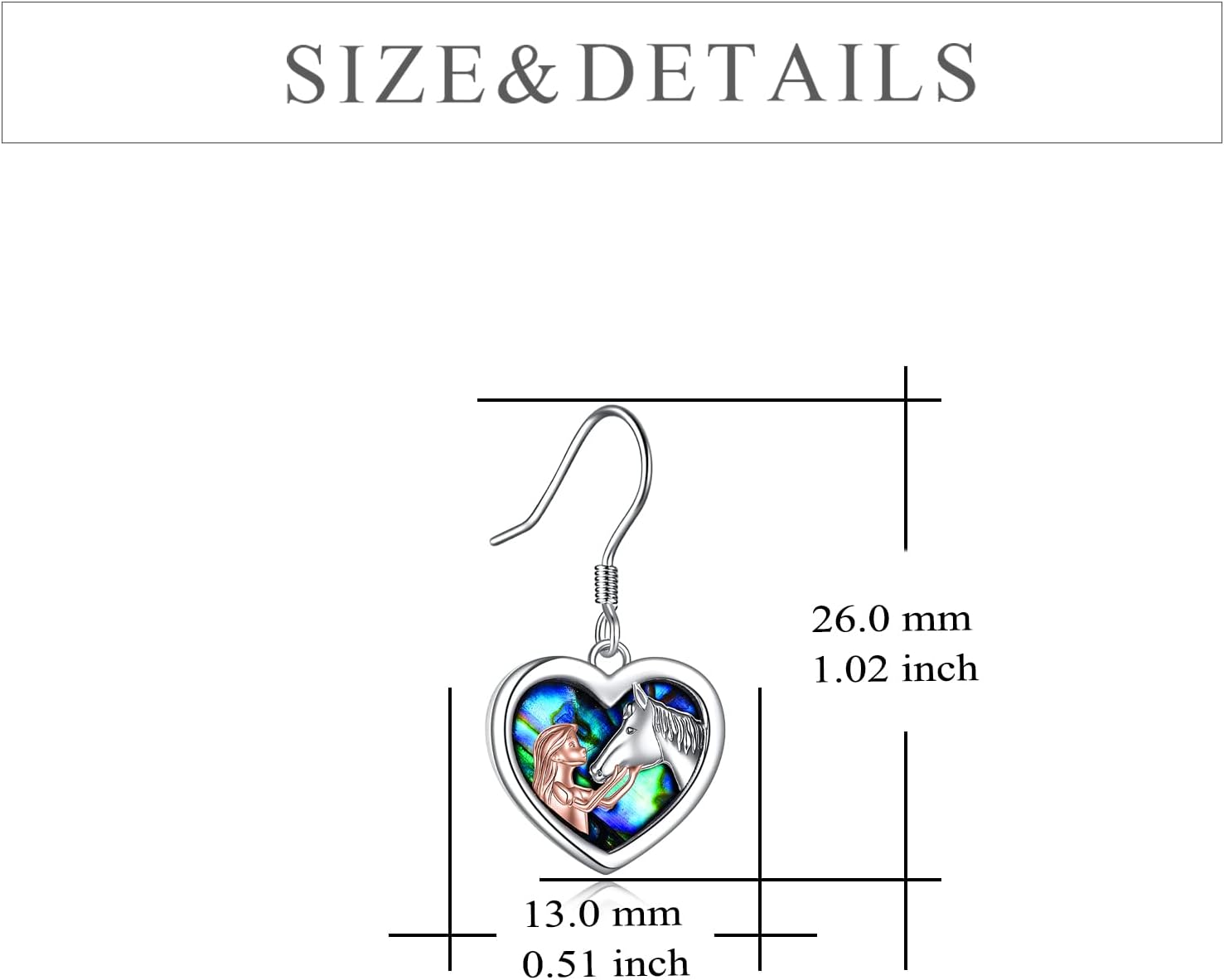 YFN Horse Earrings/Dog Earrings Sterling Silver Animal Drop Dangle Earrings Horse Jewelry Gift for women - Image 4