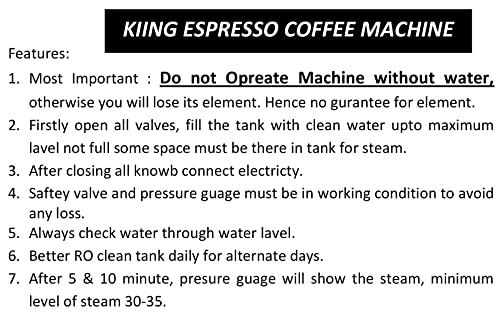 Image of KIING Espresso Coffee Machine 14 inch Capacity 4-5 Liter 160 Cups at a time for Restaurants,coffee Shops & Banquet Halls