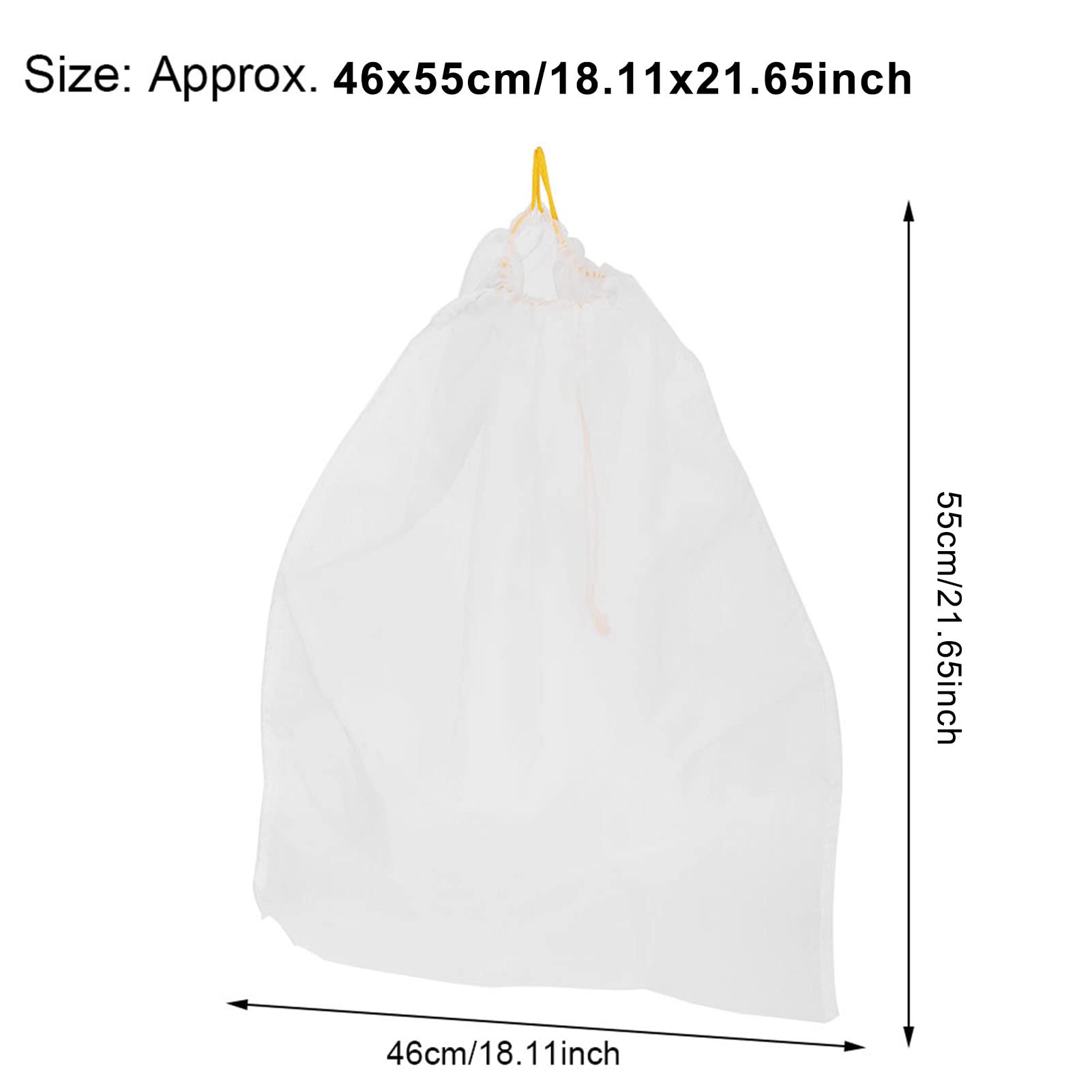 10PCS Honey Strainer Bags Food Grade Nylon Gauze Honey Strainer Bags with Adjustable Drawstringde Dustingreusable Honey Strainer Cloth Nut Milk Bag