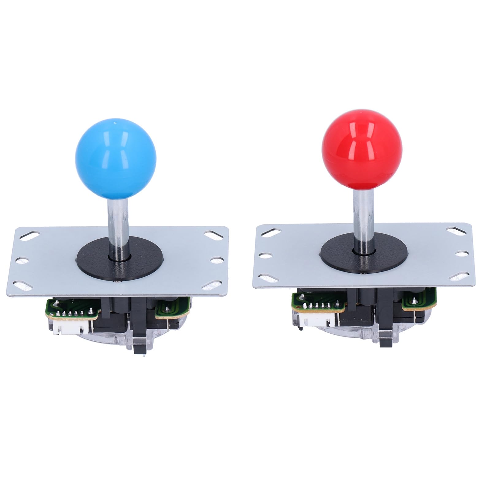 aqxreight Kit de DIY Codificador USB Retardo 5 Pines Joystick de 8 Vías Botones LED para Juegos PC Consola Multijugador 1M Clics