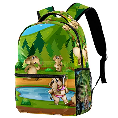 Sac à dos ordinateur portable avec fermeture éclair et grande capacité motif baleine