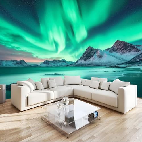 Papier peint photo 3D motif nature montagnes décoration murale