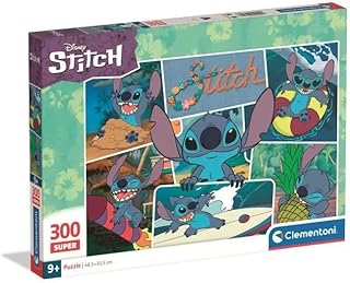Comprar Clementoni - Puzle Infantil de 300 Piezas Supercolor, para niños de 9 años, ilustración con Personajes de Dibujos de Disney Lilo y Stitch, Idea de Regalo, Fabricado en Italia, 48,5 x 33,5 cm, 21742